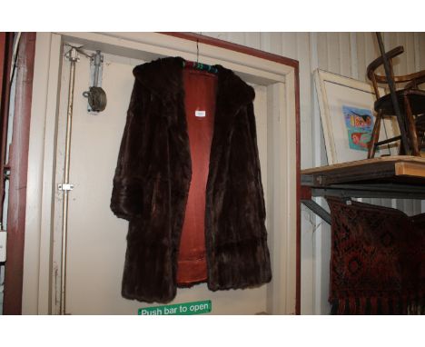 A vintage ladies fur coat