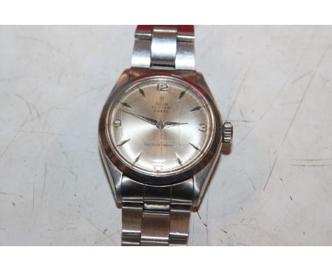 A Tudor Oyster Royal by Rolex wrist watch with original box