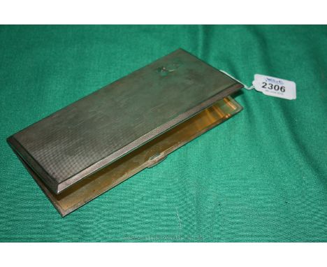 A large Silver cigarette Case, Birmingham 1946, 289 grams.