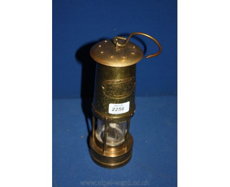 A Brass Davy style Lamp by F. Thomas & Williams Ltd. Makers Aberdare.