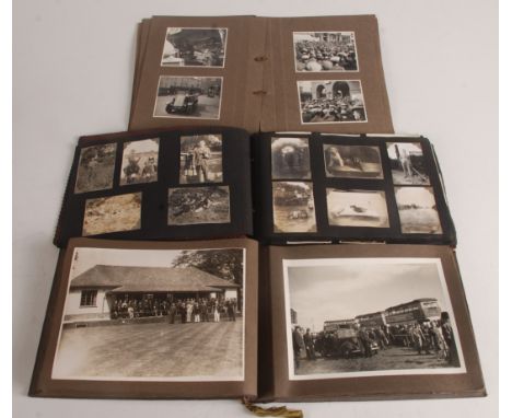 An interesting photo album of vintage buses based at East Surrey Traction Company Ltd, dated 'Tuesday May 4th 1926', containi