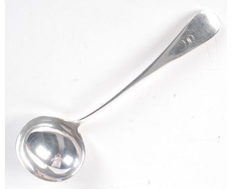 A Walker and Hall Old English pattern soup ladle, 8.5oz.