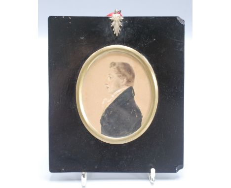 A Georgian silhouette portrait of a gentleman.