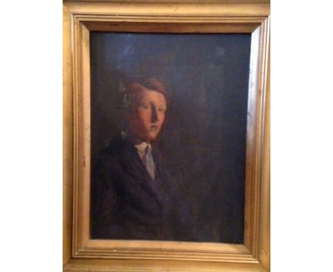 Self Portrait of William Oliphant Hutchison as a young man in 1913 34 x 25