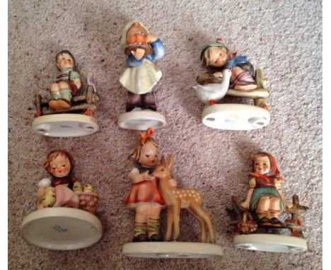 Six various Hummel figures