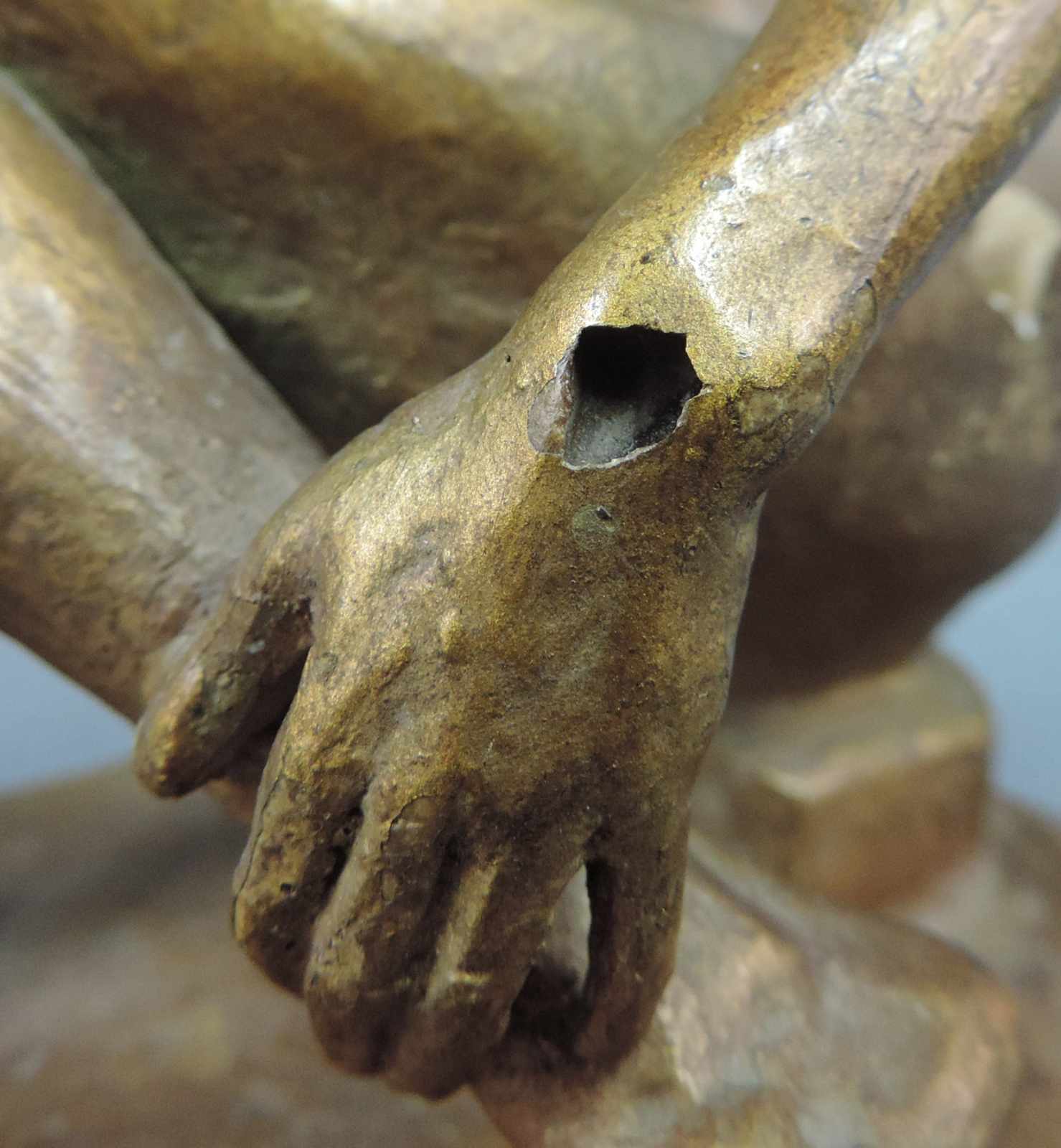 David Fahrner (1895 1962). Sitzender Akt, 1941.20 cm hoch. Gips