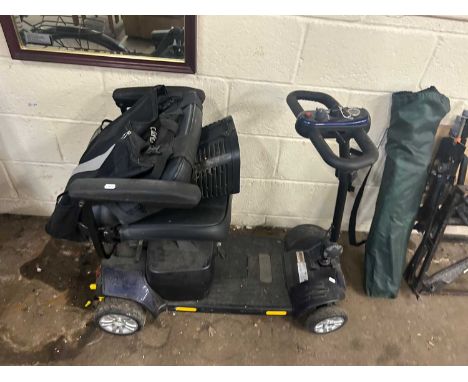 A mobility scooter