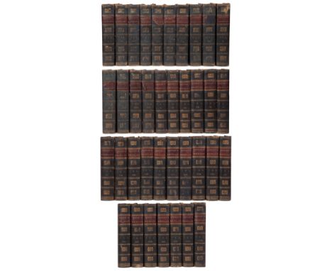 Bentley (Richard) 'Bentley's Miscellany'. Vols 1. (1837) to Vol 37 (1855) inc. 8vo. Half calf and marbled boards.Note: Charle