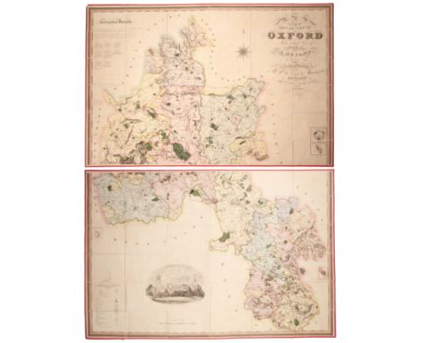 BRYANT (ANDREW) 'Map of the County of Oxford from actual survey ...in the year 1823' inscribed by permission of the Rt. Hon.T