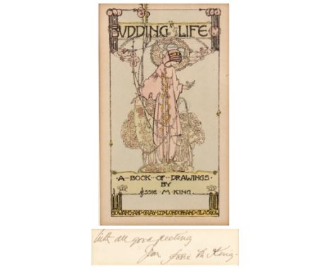 Jessie Marion King (1875-1949), a bookplate from 'Budding Life' a book of drawings by Jessie M King, Gowans and Gray Limited 
