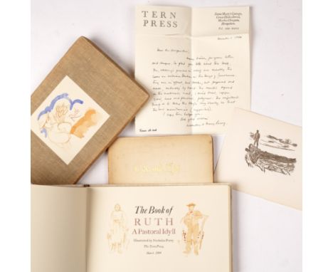 The Tern Press - 'The Book of Ruth, A Pastoral Idyll', Nicholas Parry Illus. 1994oblong in slip case with m/s letter from N.P