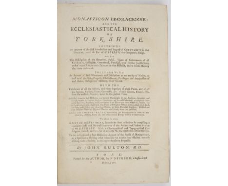 [Gale (Roger)] Registrum Honoris de RichmondGOSLING London 1722, with genealogies, red and black title page with vignette. Fo