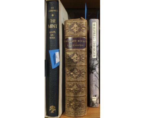 LAWRENCE (T.E.) 'The Mint'Ltd Ed. 964/2000, Jonathan Cape, London 1955, untrimmed paper, 1/4 morocco, in slip case plusLIECHT