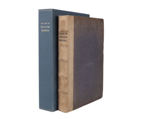 VALLANCE (AYMER) The Art of William Morris, A Record by Amyer Vallance' with reproductions and designs and fabricsprinted in 