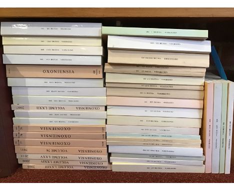OXONIENSIA - published by the Oxfordshire Architectural & Historical Society, Ashmolean Museum, Oxford49 vols - 1950 - 2024 w