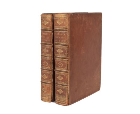 PENNANT (THOMAS) 'A Tour in Scotland MCDDLXIX', 2 vols. Benjamin White, London 1790, 5th Edition withfolding map and plates t