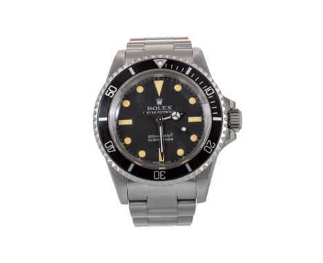 circa. 1969, model 5513, serial 2214673, the round black dial with lume hour markers, outer seconds track in white, bidirecti