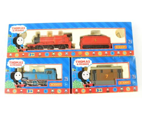 Hornby (China) Thomas the Tank Engine Series Locos comprising R852 2-6-0 lined red livery No.5 James the Red Engine, R351 0-6
