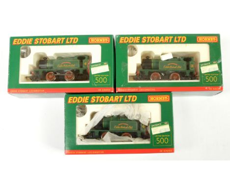 Hornby (China) Eddie Stobart 0-4-0 limited edition Tank Locos comprising R2507A No.3 "Joan Etheridge" with certificate No.94 
