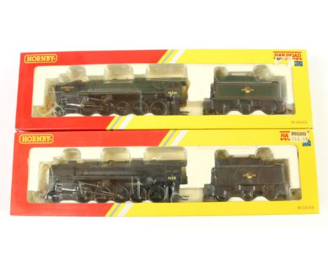 Hornby (China) Railroad 2-10-0 9F Class Locos (1) R2785 green livery No.92220 "Evening Star" and R2880 black livery No.92221,