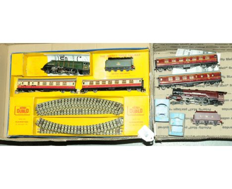 OO Gauge 3 rail Engines and rolling stock comprising 4-6-2 LMS  Duchess of Atholl plus tender, 2 LMS Brake composite and corr