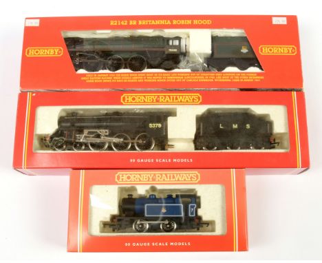 Hornby Railways Steam Locos comprising R2142 (limited edition) 4-6-2 BR green Britannia Class Loco No.70038 "Robin Hood" comp