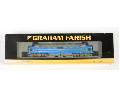 N Gauge Graham Farish (by Bachmann) 372-920 Co-Co Nanking blue livery DP1 (Prototype Deltic) Loco is NRM as preserved conditi