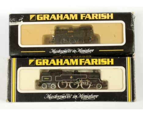 N Gauge Steam Locos comprising Graham Farish (by Bachmann) 372-500 0-6-0 LNER black J94 Class No.8051, condition Excellent in