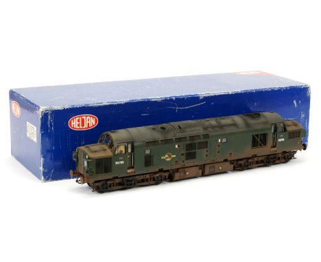 Heljan / Tower Models O Gauge modern issue Ref 3702 Class 37 Diesel Locomotive in BR weathered green and numbered D6795, box 