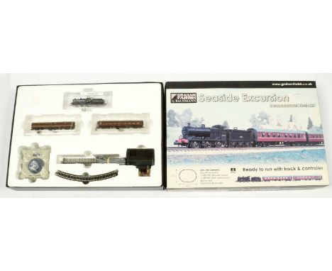 N Gauge Graham Farish (by Bachmann) 370-108 "Seaside Excursion" train set containing 0-6-0 BR black 4F Class No.44044 along w
