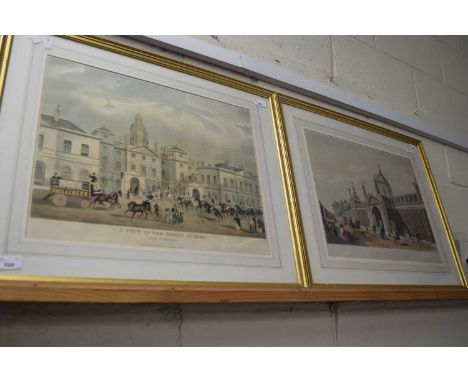 Frank Trulock (British,19th century), 'British Museum', hand coloured lithograph, 37.5x49cm, framed and glazed together with 