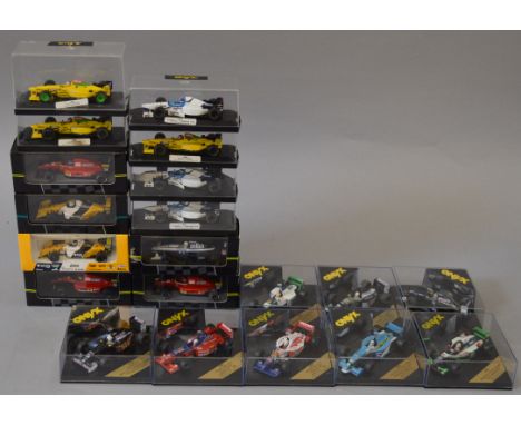 Twenty boxed Onyx diecast model Racing Cars in 1:43 scale. All appear G+ in F/G boxes (20)