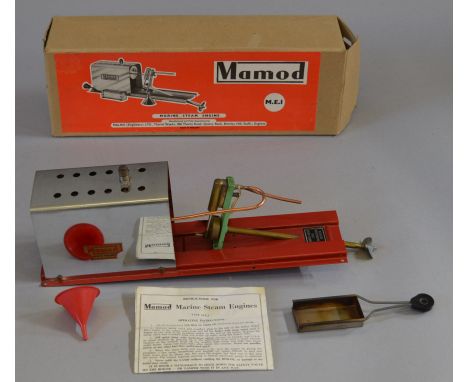 Live Steam Mamod ME1 marine steam engine. Overall G/VG with box and solid fuel burner tray.