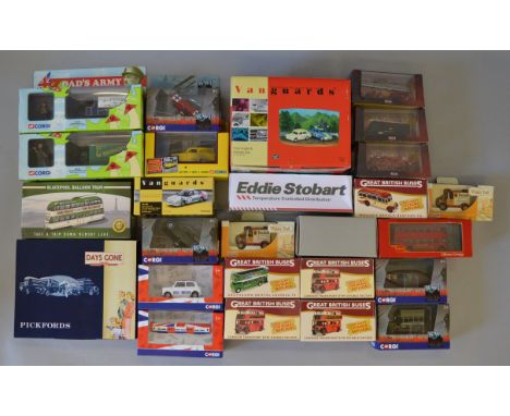 A mixed lot of boxed diecast models by Corgi, Lledo, Atlas Editions and others including Corgi Dad's Army 18501 Bedford 'O' a