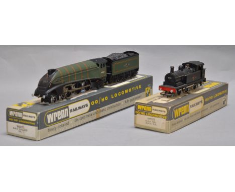 OO Gauge. Wrenn 2 x boxed locomotives. W2211 BR green A4 class "Mallard" & W2205 BR 0-6-0 tank engine. Both G+ boxed.