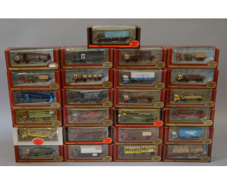 Twenty five boxed EFE articulated diecast truck models in 1:76 scale. Models appear G+ in generally G/G+ packaging. (25)