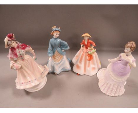 Four Royal Worcester figurines to include "Rebecca" 
