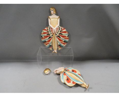 Two vintage Art Deco figures one A/F 