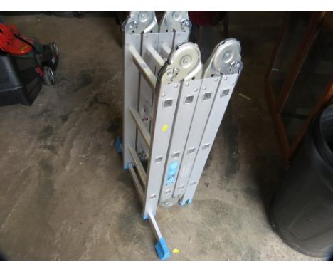 An aluminium multi functional ladder A/F 