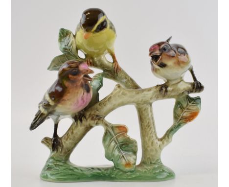 Rare Goebel W. Germany Lang 4 1966, Three Birds on a Branch. Height 16cm.  In good condition. Free of restoration or damage.