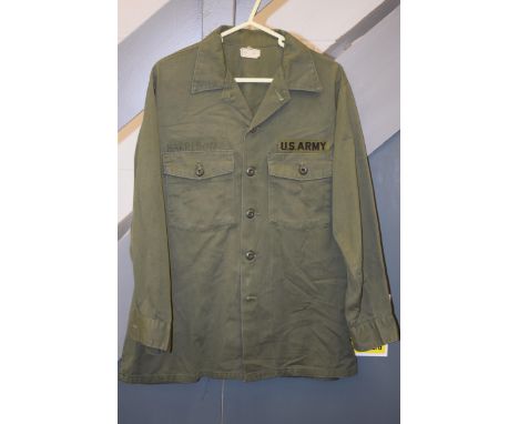 United States Army thick green shirt.  