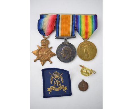 A trio of World War One medals to include 1914-1915 star, the 1914-1918 medal and the Great War for Civilisation medal, all t