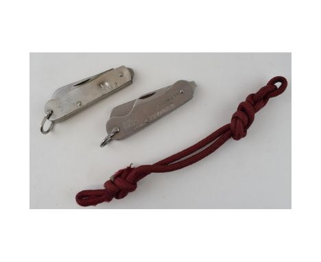 Two military British Army issue pocket knives. One Wade &amp; Butcher, Sheffield dated 1945 together with another Warriss, Sh