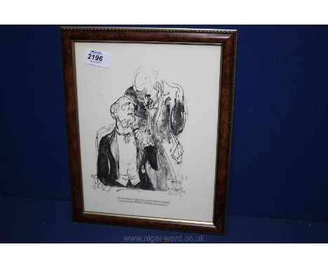 An Ink Lithograph (with inscription) by Felix Topolski.
