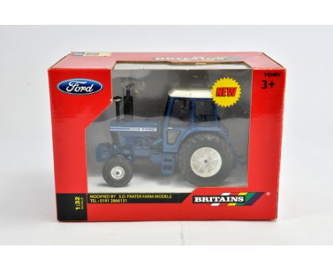 Britains 1/32 Ford 8700 Tractor. Special Code 3 Edition produced by S Frater. M in Box (Some light smoke related staining to 