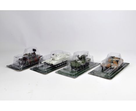 Atlas Edition Military Tank Models x 3. NM to M. (4)