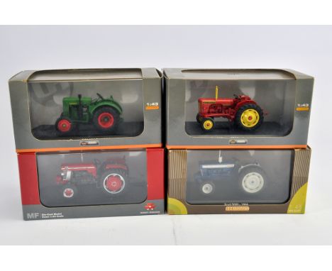 Universal Hobbies 1/43 Tractor Group including Ford 5000 and Massey Ferguson and David Brown issues. M in Box (Some light smo