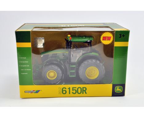 Britains 1/32 John Deere 6150R Tractor. M in Box (Some light smoke related staining to box). 