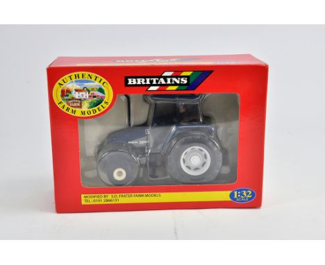 Britains 1/32 New Holland 7635 Tractor. Special Code 3 Edition produced by S Frater. M in Box (Some light smoke related stain