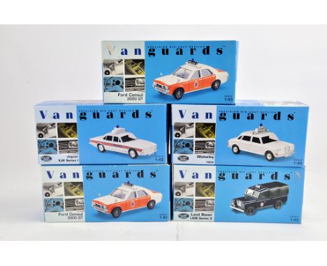 Corgi Vanguard Diecast comprising classic police car issues. M in Boxes. (5)